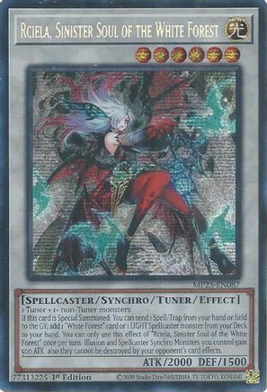 Image of Rciela, Sinister Soul of the White Forest [MP25-EN087] Prismatic Secret Rare