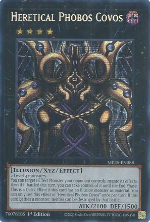 Image of Heretical Phobos Covos [MP25-EN088] Prismatic Secret Rare