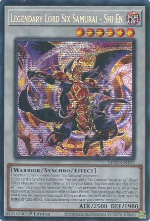 Image of Legendary Lord Six Samurai - Shi En [MP25-EN107] Prismatic Secret Rare