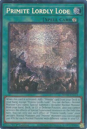 Image of Primite Lordly Lode [MP25-EN114] Prismatic Secret Rare