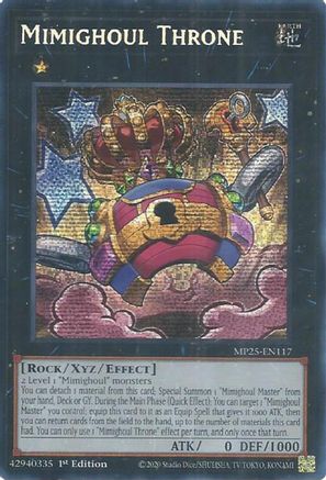 Image of Mimighoul Throne [MP25-EN117] Prismatic Secret Rare