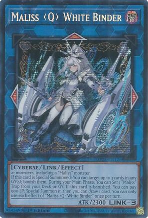 Image of Maliss [Q] White Binder [MP25-EN126] Prismatic Secret Rare