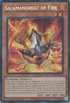 Image of Salamangreat of Fire [MP25-EN144] Prismatic Secret Rare