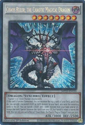 Image of Chaos Ruler, the Chaotic Magical Dragon [MP25-EN150] Prismatic Secret Rare