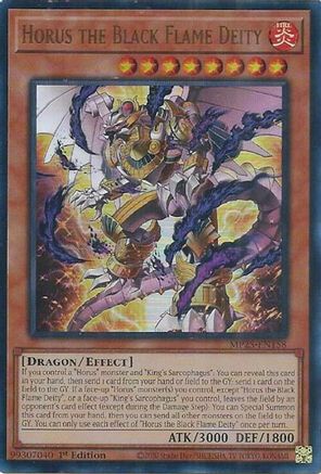 Image of Horus the Black Flame Deity [MP25-EN158] Ultra Rare
