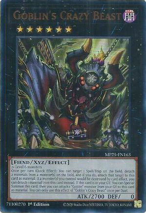 Image of Goblin's Crazy Beast [MP25-EN163] Ultra Rare