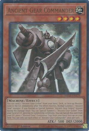 Image of Ancient Gear Commander [MP25-EN179] Ultra Rare