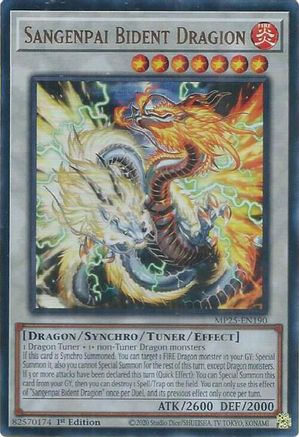 Image of Sangenpai Bident Dragion [MP25-EN190] Ultra Rare