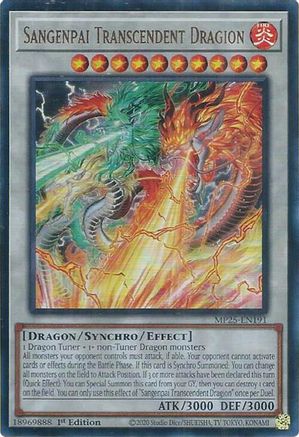 Image of Sangenpai Transcendent Dragion [MP25-EN191] Ultra Rare