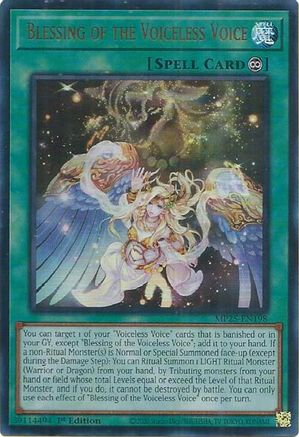 Image of Blessing of the Voiceless Voice [MP25-EN198] Ultra Rare
