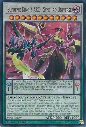 Image of Supreme King Z-ARC - Synchro Universe [MP25-EN207] Ultra Rare
