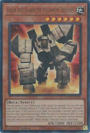 Image of Golem that Guards the Millennium Treasures [MP25-EN208] Ultra Rare