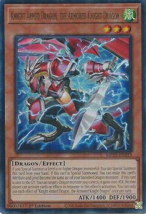 Image of Knight Armed Dragon, the Armored Knight Dragon [MP25-EN213] Ultra Rare