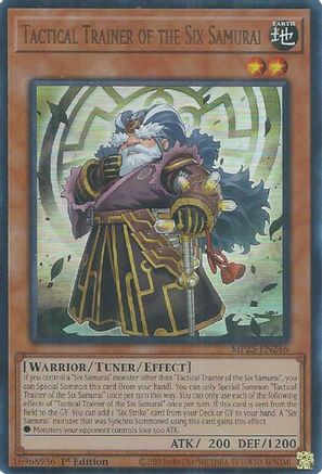 Image of Tactical Trainer of the Six Samurai [MP25-EN246] Ultra Rare