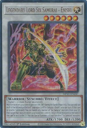 Image of Legendary Lord Six Samurai - Enishi [MP25-EN247] Ultra Rare