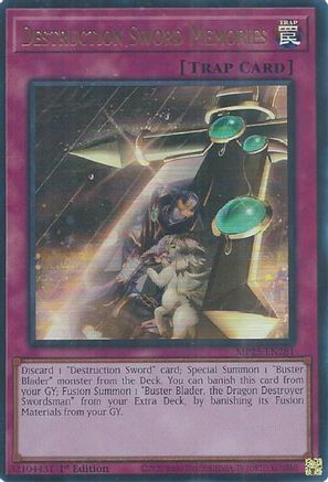 Image of Destruction Sword Memories [MP25-EN281] Ultra Rare