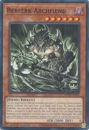 Image of Berserk Archfiend [MP25-EN309] Common