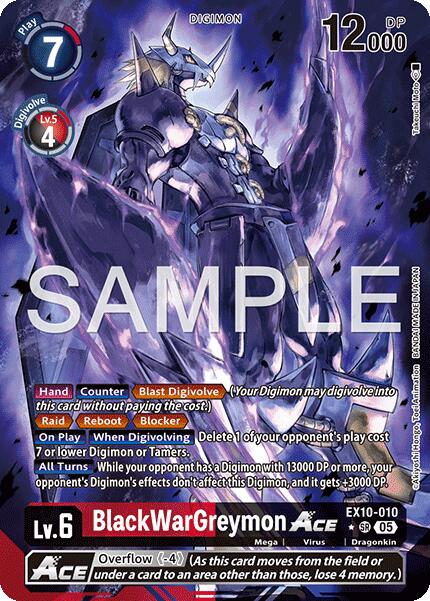 Image of BlackWarGreymon ACE [EX10-010] (Alternate Art) [Sinister Order]
