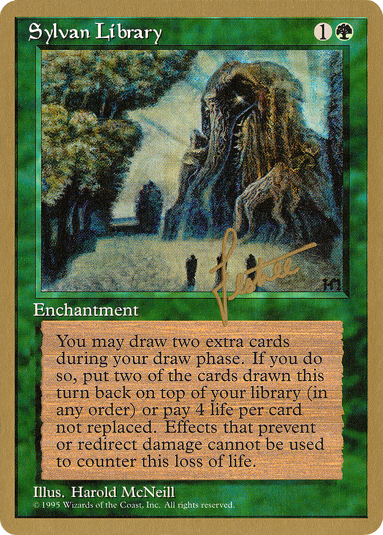 Image of Sylvan Library (Bertrand Lestree) [Pro Tour Collector Set]