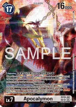Image of Apocalymon [EX10-061] (SP) [Sinister Order]