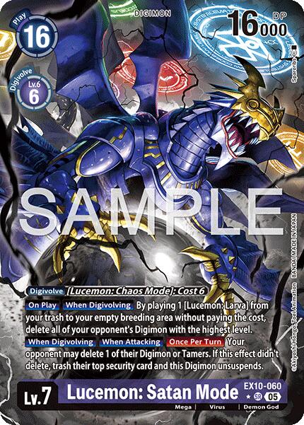 Image of Lucemon: Satan Mode [EX10-060] (Alternate Art) [Sinister Order]