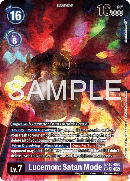 Image of Lucemon: Satan Mode [EX10-060] (SP) [Sinister Order]