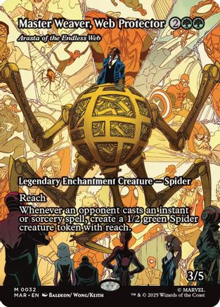 Image of Master Weaver, Web Protector - Arasta of the Endless Web (Borderless) [Marvel Universe: Eternal-Legal]