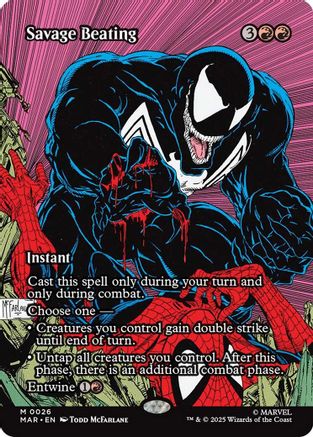 Image of Savage Beating (Borderless) [Marvel Universe: Eternal-Legal]