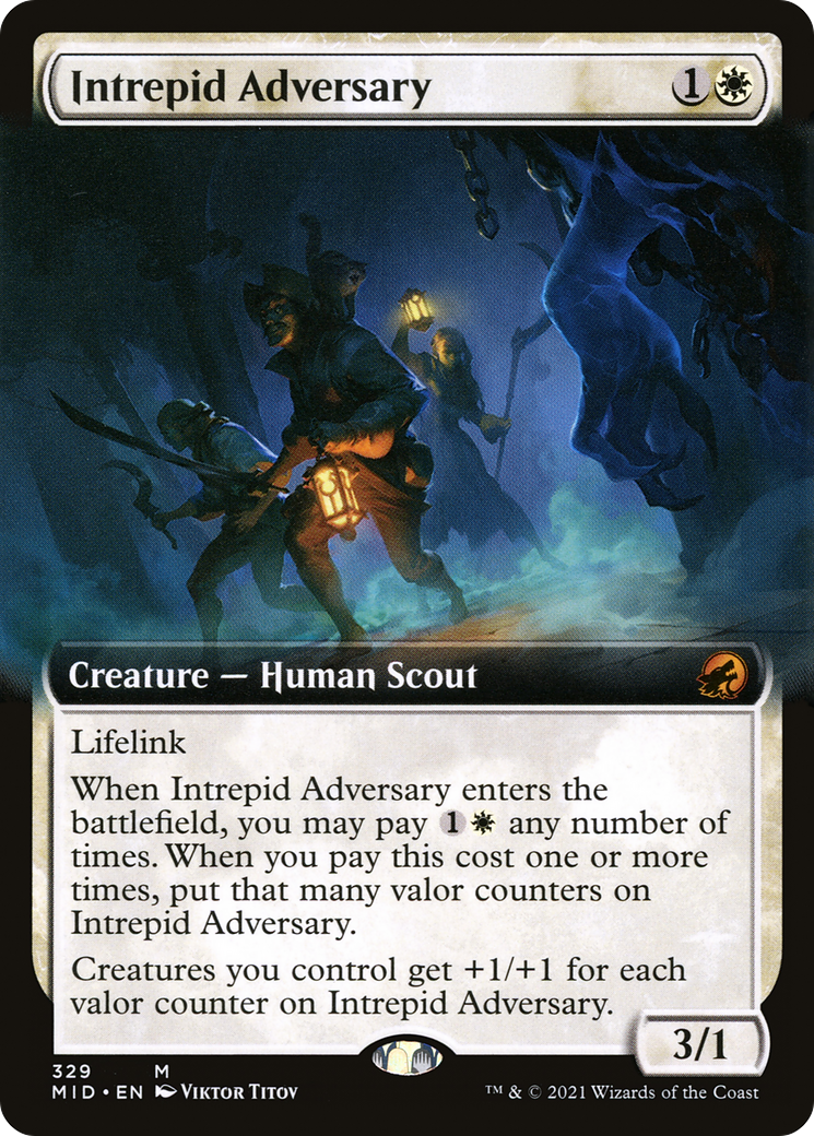 Image of Intrepid Adversary (Extended Art) [Innistrad: Midnight Hunt]