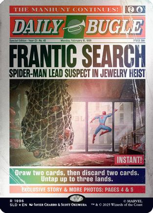 Image of Frantic Search (1996) (Rainbow Foil) [Secret Lair Drop Series]