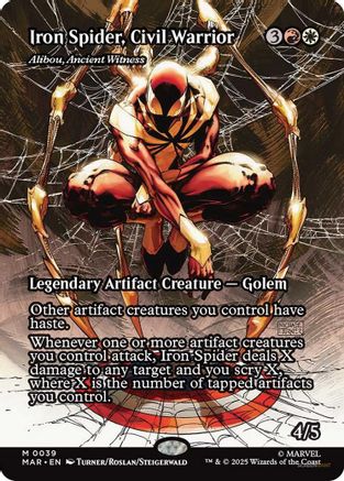 Image of Iron Spider, Civil Warrior - Alibou, Ancient Witness [Marvel Universe: Eternal-Legal]