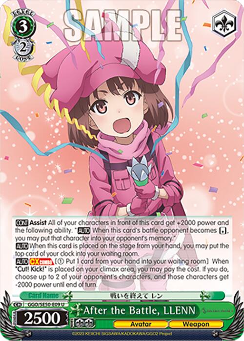 Image of After the Battle, LLENN (GGO/SE50-E09 U) [SAO Alternative–Gun Gale Online–2 Premium Booster]