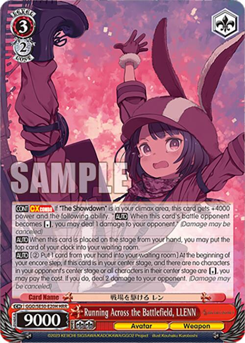 Image of Running Across the Battlefield, LLENN (HR) (GGO/SE50-E20H HR) [SAO Alternative–Gun Gale Online–2 Premium Booster]