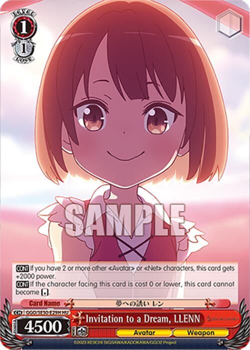 Image of Invitation to a Dream, LLENN (GGO/SE50-E29H HC) [SAO Alternative–Gun Gale Online–2 Premium Booster]