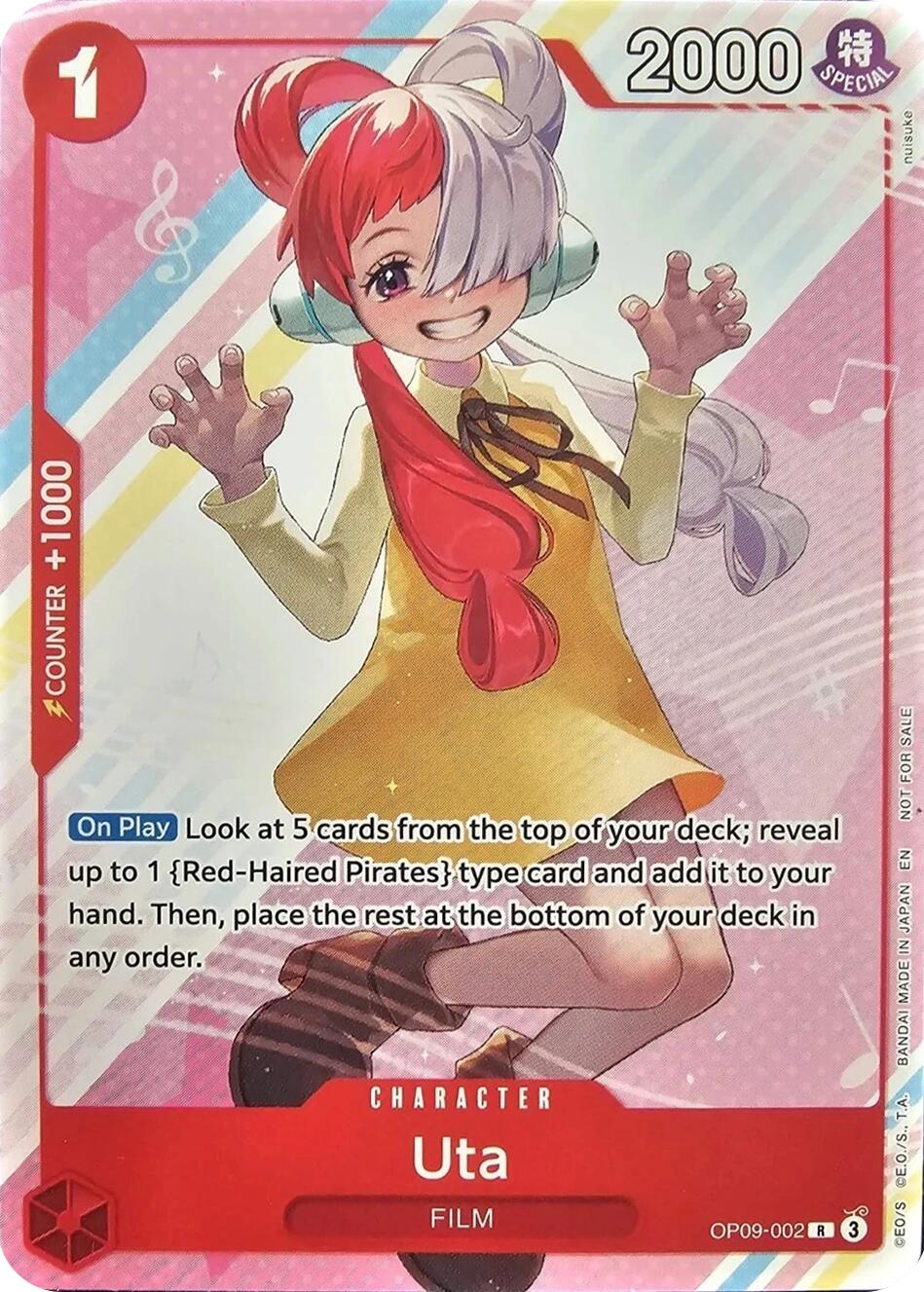 Image of Uta (Welcome Pack Vol. 2) [One Piece Promotion Cards]