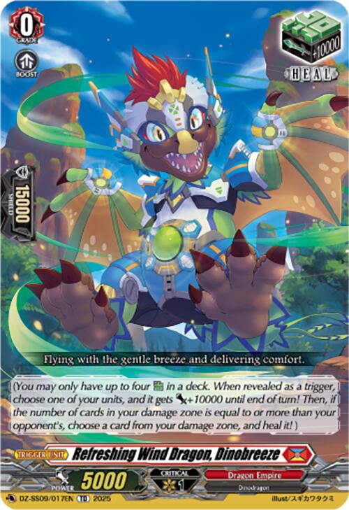 Image of Refreshing Wind Dragon, Dinobreeze (DZ-SS09/017EN) [Zero Tendo Start Deck]