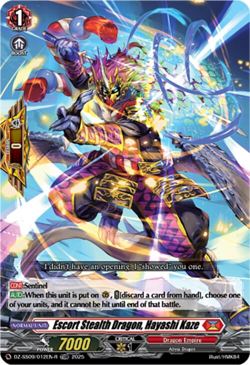 Image of Escort Stealth Dragon, Hayashi Kaze (TDR) (DZ-SS09/012EN-R) [Zero Tendo Start Deck]