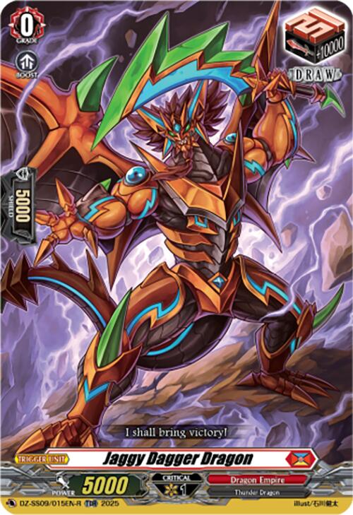 Image of Jaggy Dagger Dragon (TDR) (DZ-SS09/015EN-R) [Zero Tendo Start Deck]