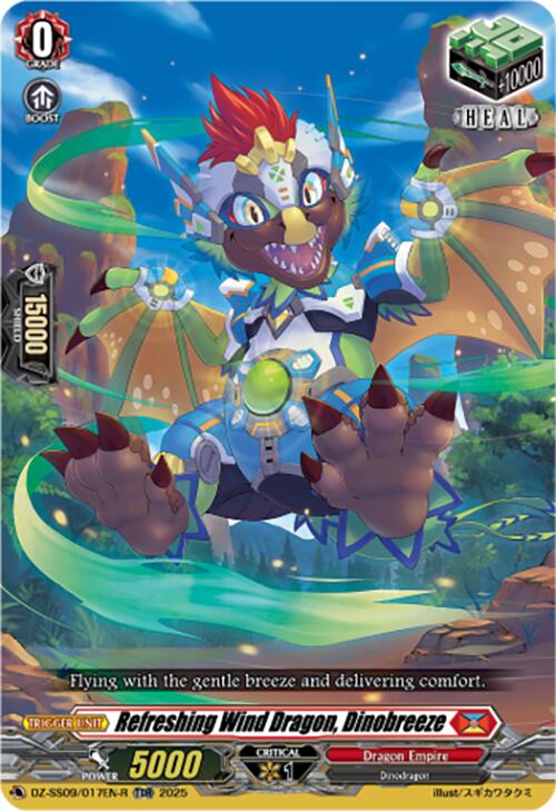 Image of Refreshing Wind Dragon, Dinobreeze (TDR) (DZ-SS09/017EN-R) [Zero Tendo Start Deck]