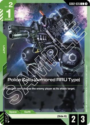 Image of Police Zaku (Armored RRU Type) (GD02-035) - Dual Impact