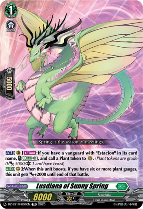 Image of Lusdiana of Sunny Spring (DZ-SS10/009EN) [Shiki Otei Start Deck]