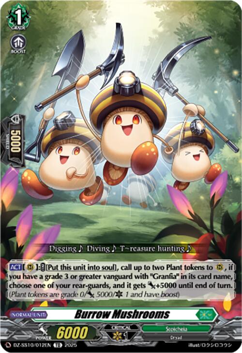 Image of Burrow Mushrooms (DZ-SS10/012EN) [Shiki Otei Start Deck]