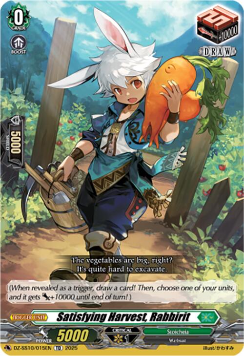 Image of Satisfying Harvest, Rabbirit (DZ-SS10/015EN) [Shiki Otei Start Deck]