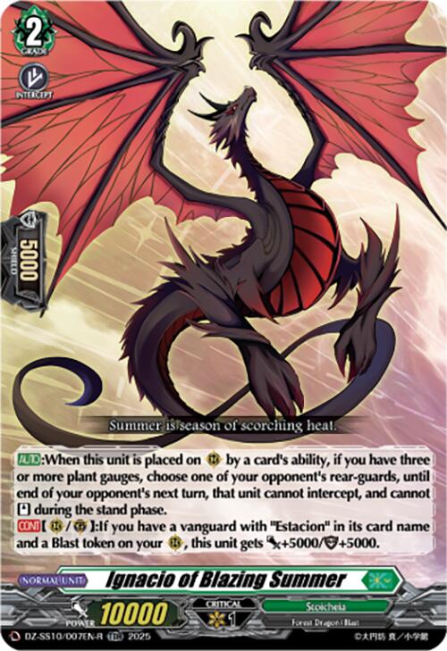 Image of Ignacio of Blazing Summer (TDR) (DZ-SS10/007EN-R) [Shiki Otei Start Deck]