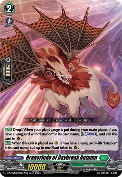 Image of Granorindo of Daybreak Autumn (TDR) (DZ-SS10/008EN-R) [Shiki Otei Start Deck]