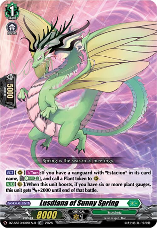 Image of Lusdiana of Sunny Spring (TDR) (DZ-SS10/009EN-R) [Shiki Otei Start Deck]