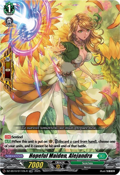 Image of Hopeful Maiden, Alejandra (TDR) (DZ-SS10/011EN-R) [Shiki Otei Start Deck]