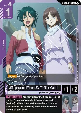 Image of Garrod Ran & Tiffa Adill (GD02-094) - Dual Impact Holofoil