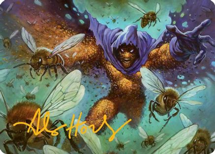Image of Swarm, Being of Bees Art Card (Gold-Stamped Signature) [Marvel's Spider-Man Art Series]
