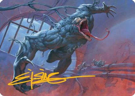 Image of Venom, Evil Unleashed Art Card (Gold-Stamped Signature) [Marvel's Spider-Man Art Series]